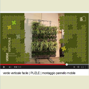 SPV verde verticale puzle video montaggio pannello 01